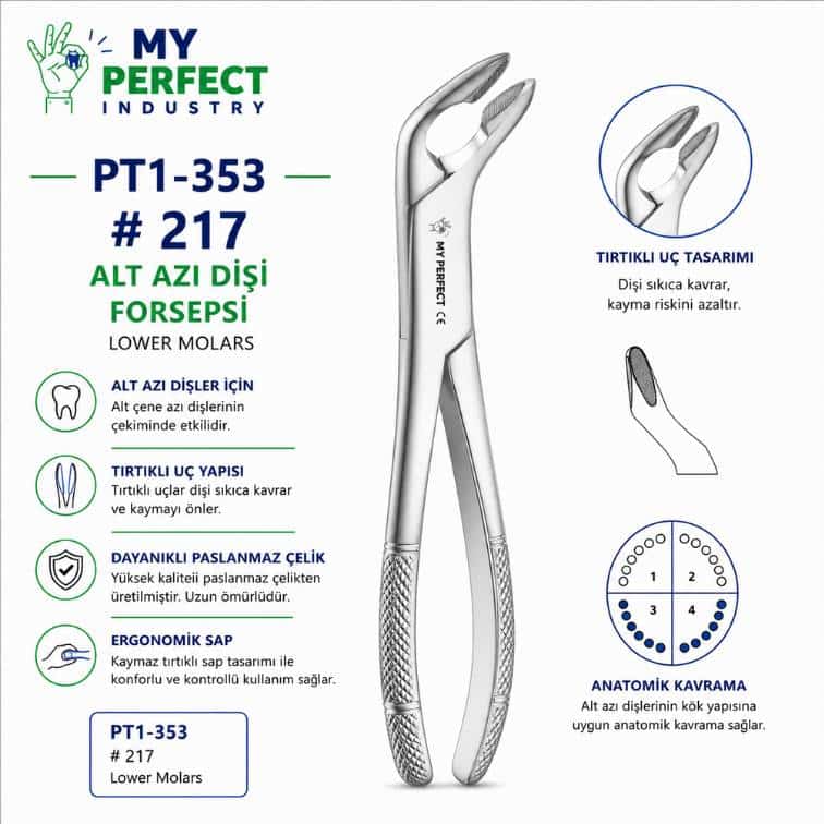 My Perfect Industry PT1-353 #217 Alt Azı Dişi Forsepsi