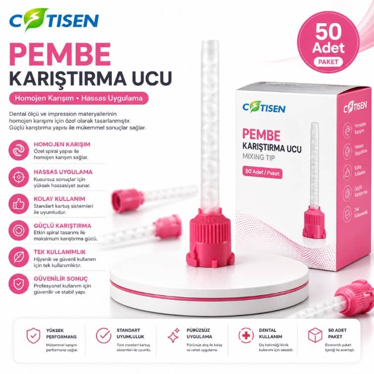 Pembe Karıştırma Ucu (50 Adet)