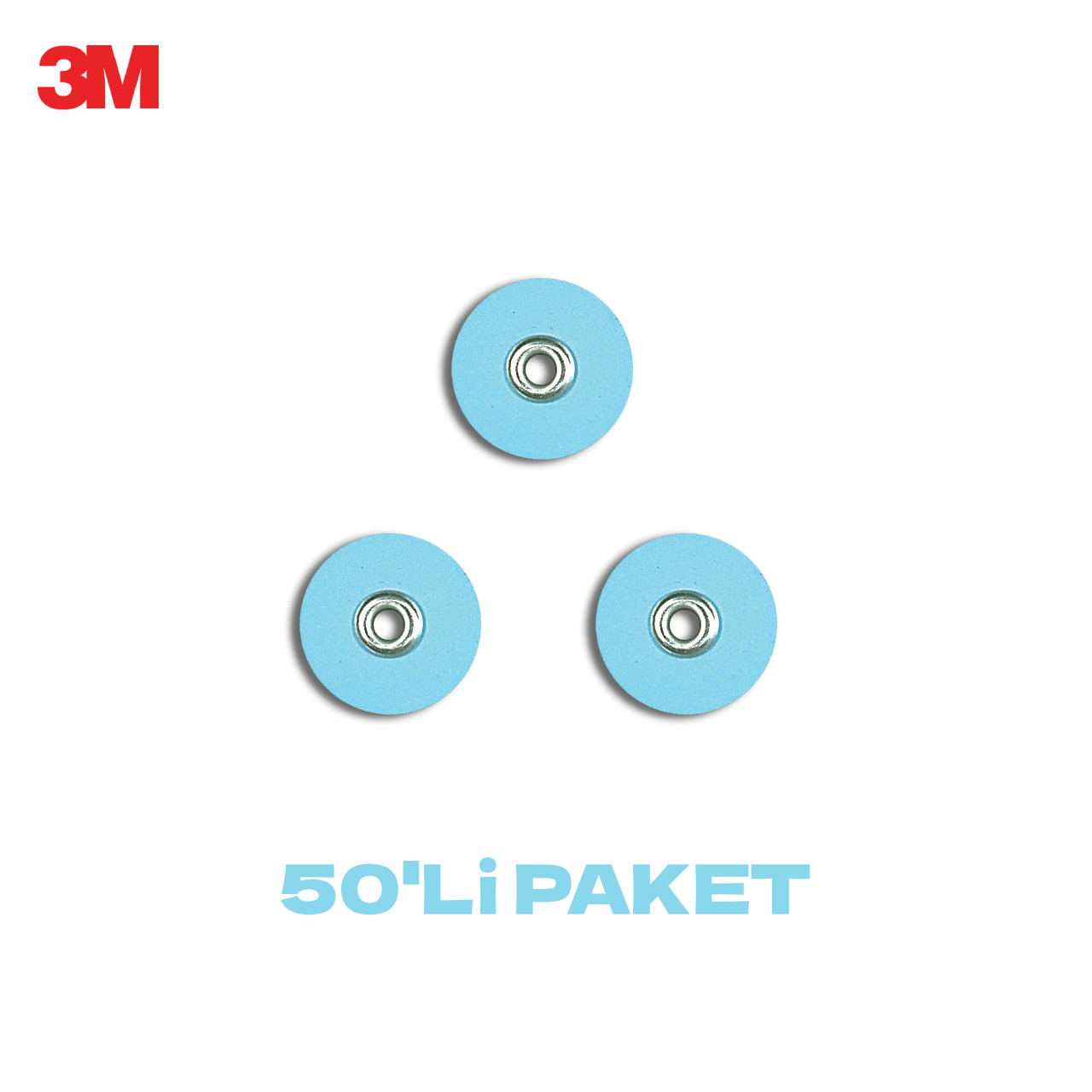 3M Sof-Lex Pop-on Disk Yedeği 50’li – 9,5 mm / 12,7 mm Bitirme ve Parlatma Diskleri