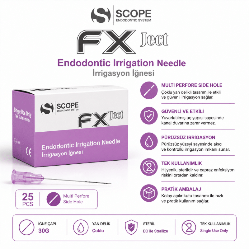 Scope FX Ject Endodontic Irrigation Needle 30G – Multi Perfore Side Hole