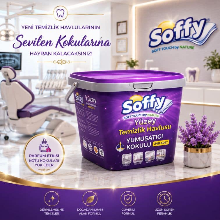 Soffy Yüzey Temizlik Havlusu Yumuşatıcı Kokulu 240 Adet