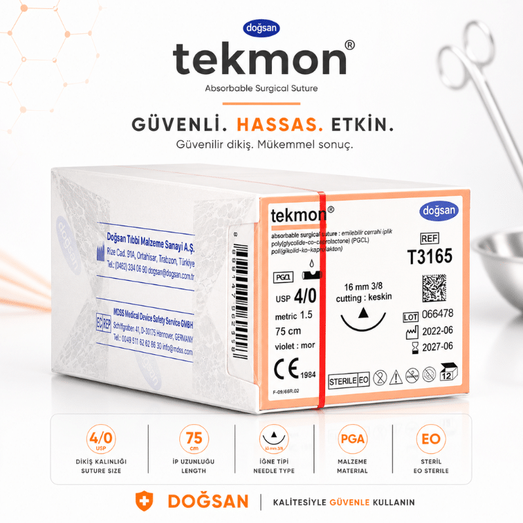 DOĞSAN Tekmon® Emilebilir Cerrahi Sütür REF: T3165