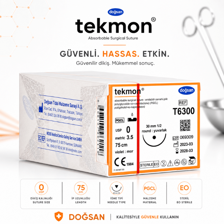 DOĞSAN Tekmon® Emilebilir Cerrahi Sütür REF: T6300