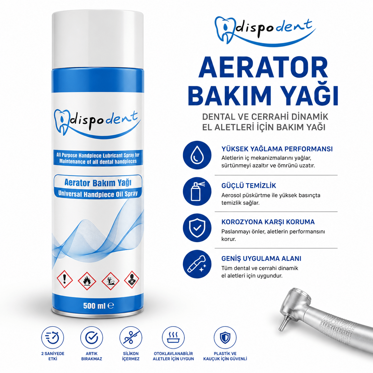 dispodent aerator bakım yağı