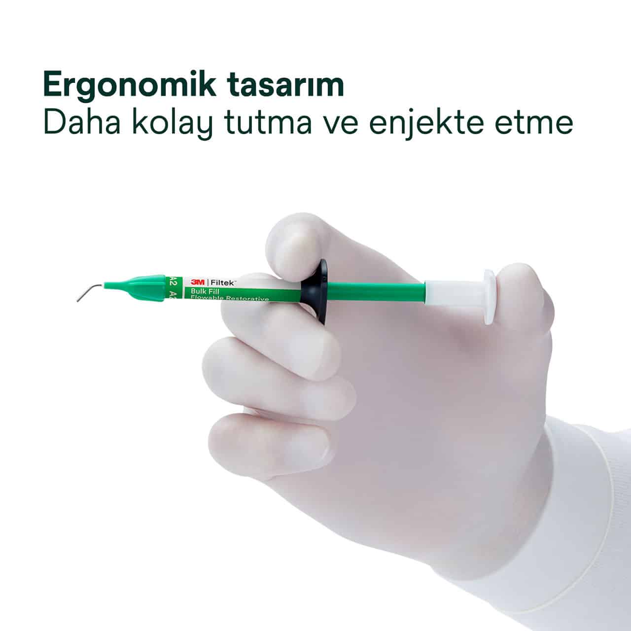 3M Filtek Bulk Fill Flowable Akışkan Kompozit Şırınga 2 x 2 g - Görsel 2