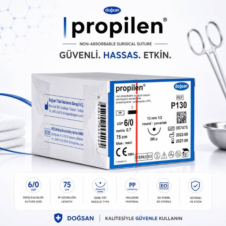 DOĞSAN Propilen® Non-Absorbable Cerrahi Sütür | REF: P130