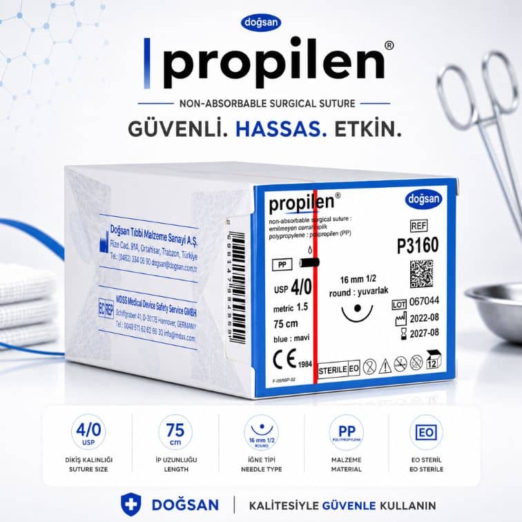 DOĞSAN Propilen® Non-Absorbable Cerrahi Sütür | REF: P3160
