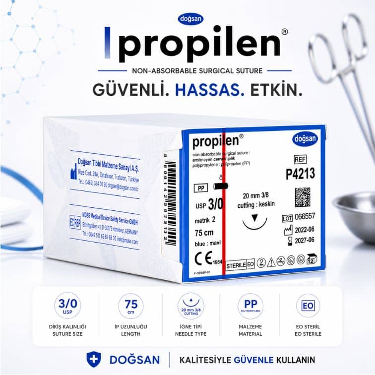 DOĞSAN Propilen® Non-Absorbable Cerrahi Sütür | REF: P4213