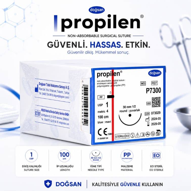 DOĞSAN Propilen® Non-Absorbable Cerrahi Sütür | REF: P7300