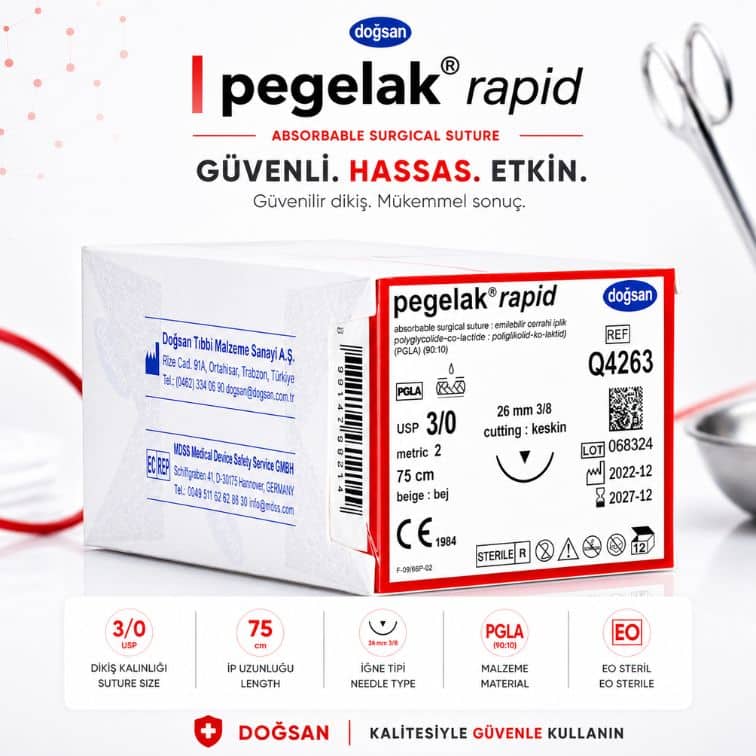 DOĞSAN Pegelak Rapid 3/0 Emilebilir Sütür - Q4263