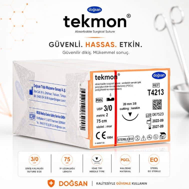DOĞSAN Tekmon® Emilebilir Cerrahi Sütür REF: T4213