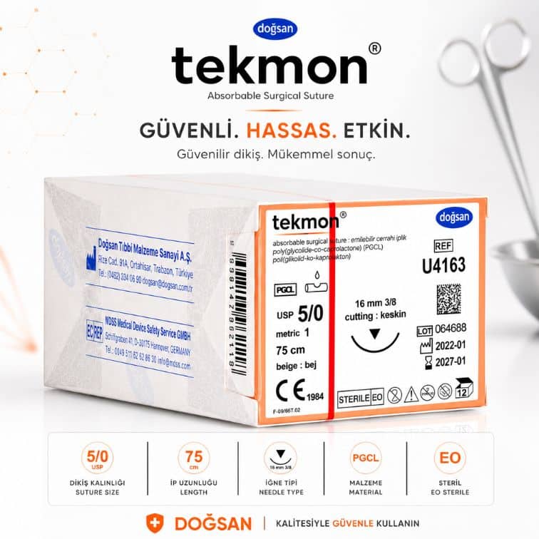 DOĞSAN Tekmon® Emilebilir Cerrahi Sütür REF: U4163