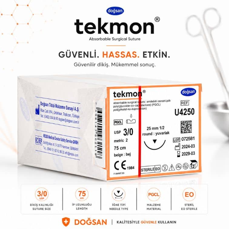 DOĞSAN Tekmon® Emilebilir Cerrahi Sütür REF: U4250