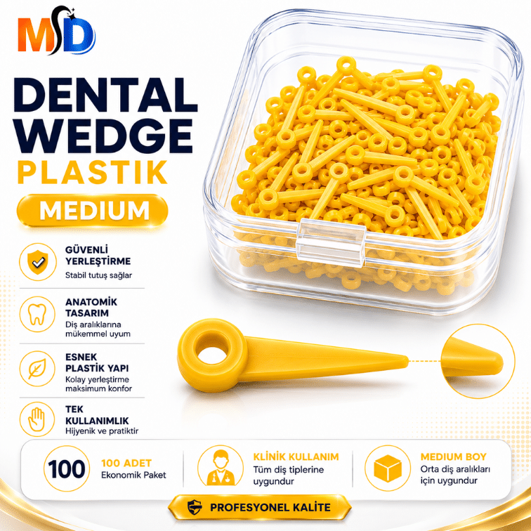 MD Dental Wedge Plastik – 100 Adet - Görsel 5