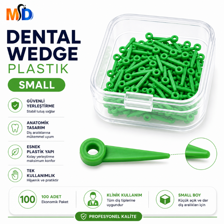 MD Dental Wedge Plastik – 100 Adet - Görsel 3