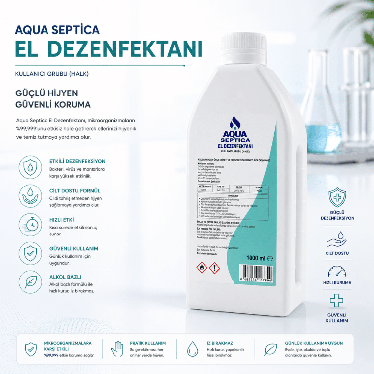 AQUA SEPTICA – El Dezenfektanı 1000 ml
