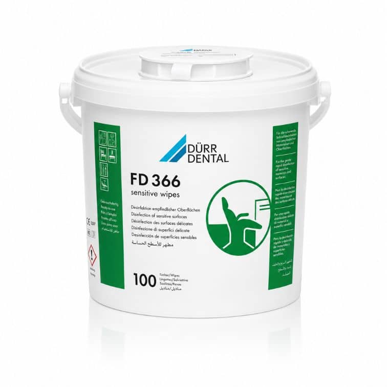 DÜRR DENTAL FD 366 Sensitive Wipes Hassas Yüzey Dezenfektan Mendili – 100 Adet