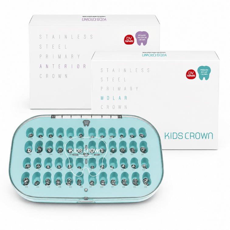 Kids Crown Stainless Steel Primary Molar Crown Kit