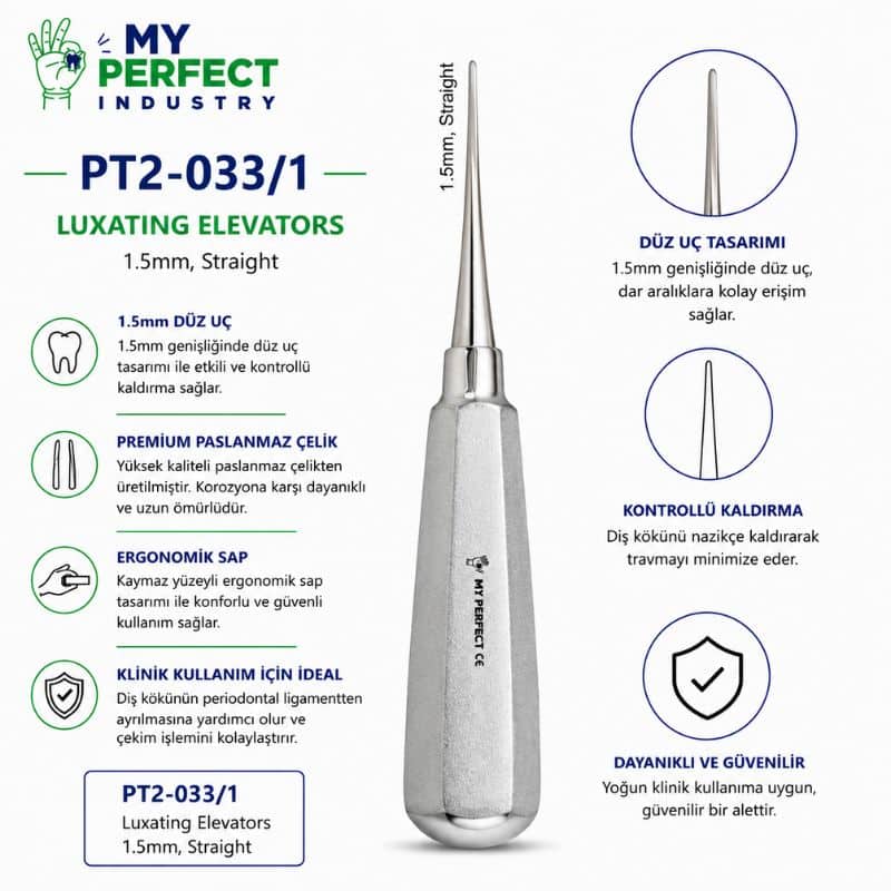 My Perfect Industry PT2-0331 Luxating Elevator 1.5 mm Straight My Perfect Industry PT2-0331 Luxating Elevator 1.5 mm Straight