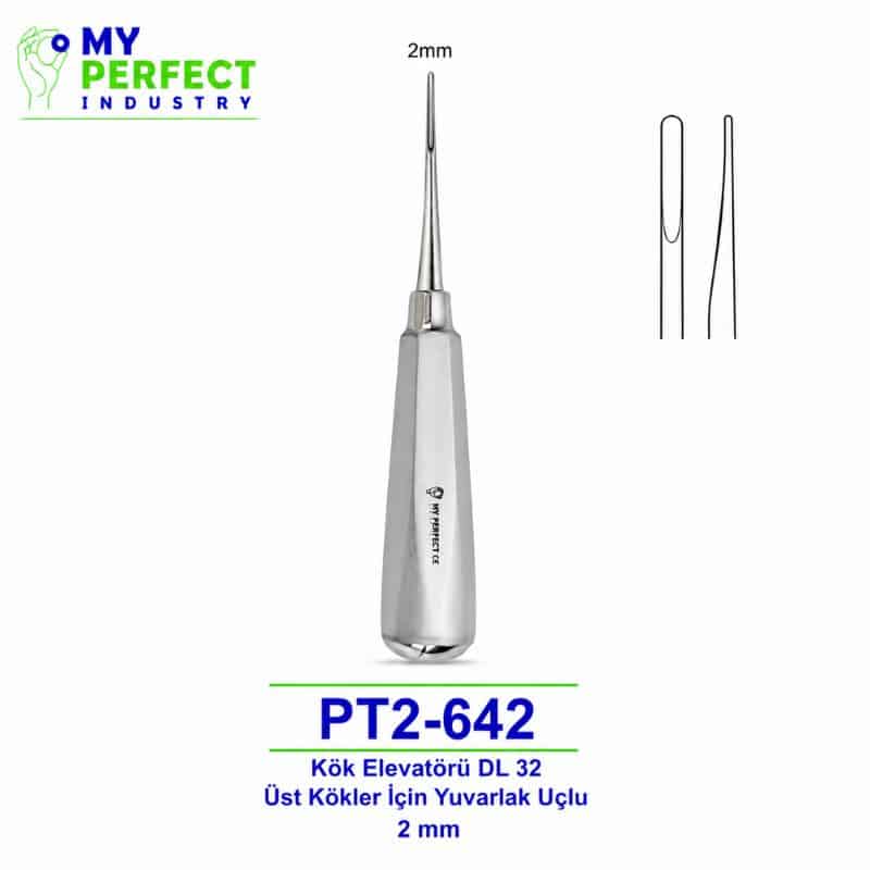 My Perfect Industry PT2-642 Kök Elevatörü DL 32 Üst Kökler İçin Yuvarlak Uçlu 2.0 mm