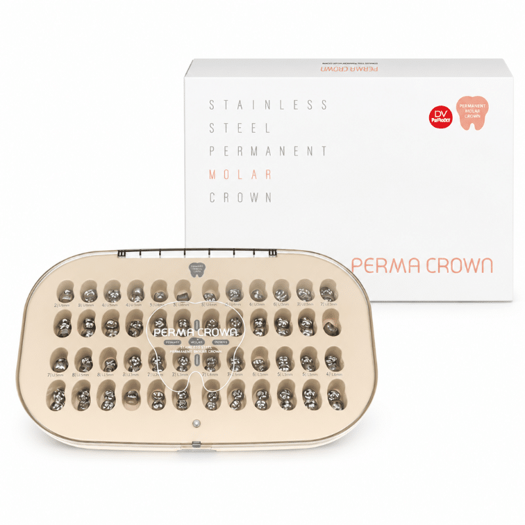Perma Crown Stainless Steel Permanent Molar Crown Kit
