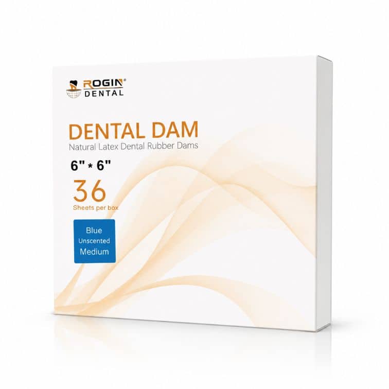 ROGIN DENTAL Dental Dam – Latex Rubber Dam (36 Sheets)