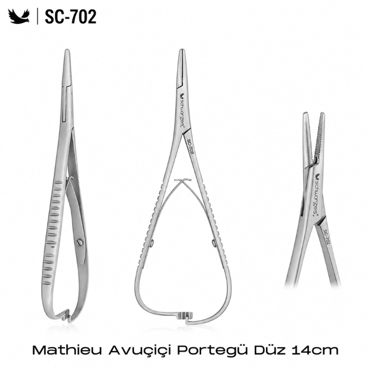 Schwarzes SC-702 Mathieu Avuç İçi Düz Portegü 14 cm