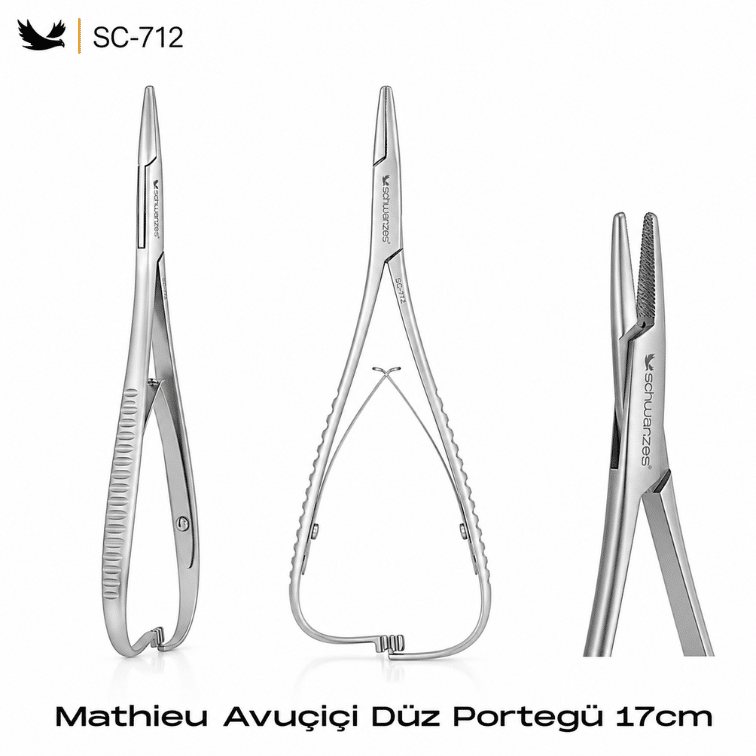 Schwarzes SC-712 Mathieu Avuç İçi Düz Portegü 17 cm