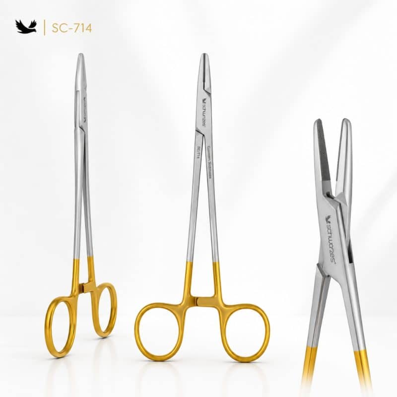 Schwarzes SC-714 Mayo Hegar Portegü 18 cm Tungsten Carbide
