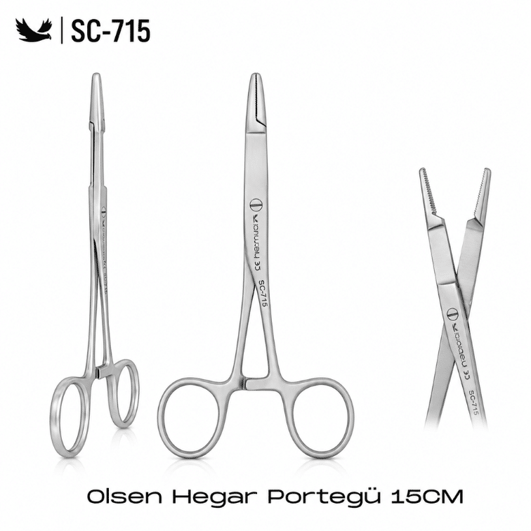 Schwarzes SC-715 Olsen Hegar Portegü 15 cm