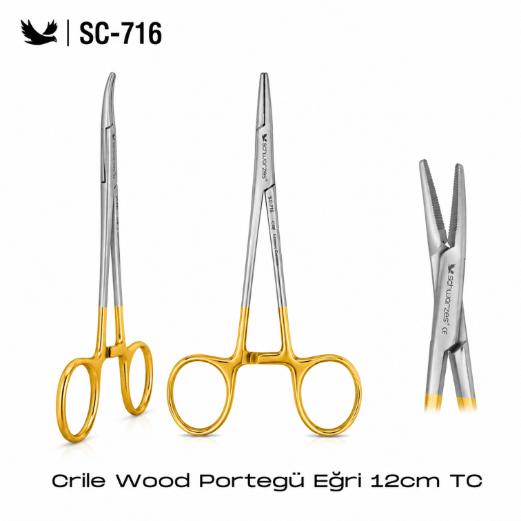 Schwarzes SC-716 Crile Wood Portegü Eğri 12 cm TC