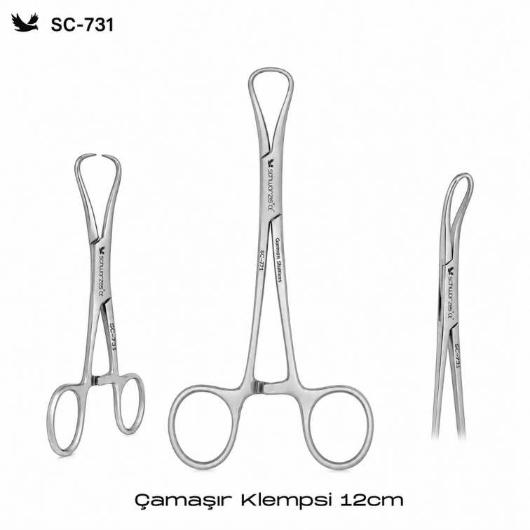 Schwarzes SC-731 Çamaşır Klempi 12 cm