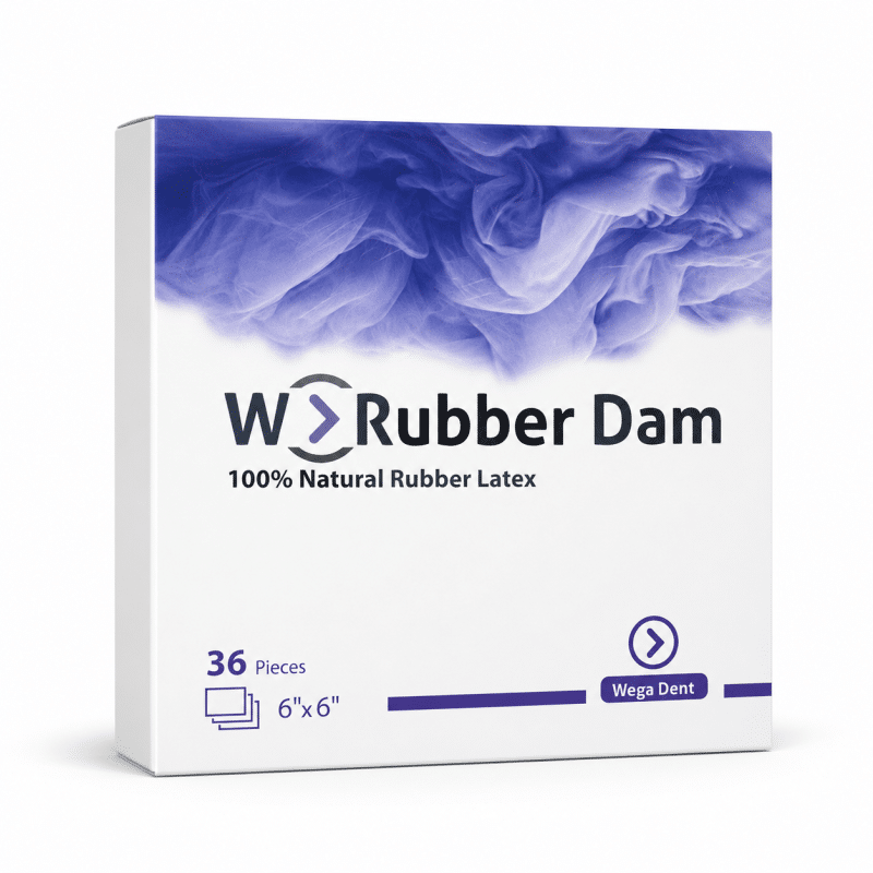 Wega Dent Doğal Lateks Rubber Dam Lastiği-İzolasyon Örtüsü 6x6 (36 Adet)