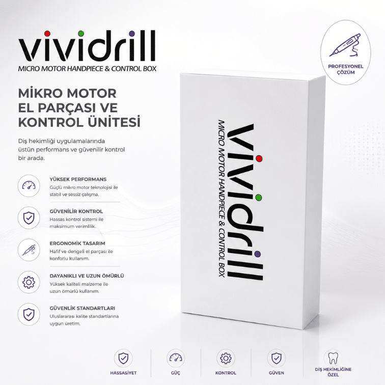 ⚙️ VIVIDRILL – Mikro Motor El Parçası & Kontrol Ünitesi ⚙️ VIVIDRILL – Mikro Motor El Parçası & Kontrol Ünitesi