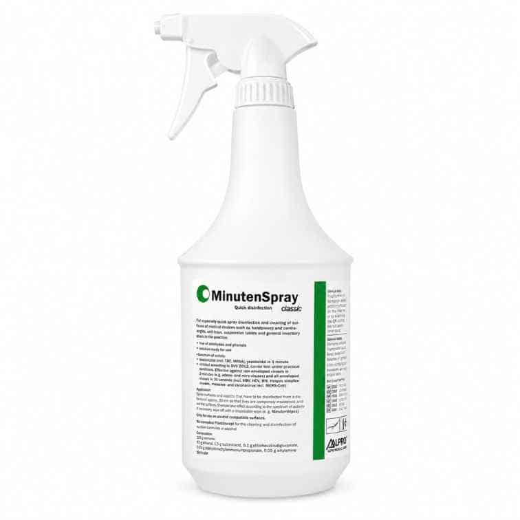 Alpro Minuten Spray 1 LT – Kullanıma Hazır Alkollü Yüzey Dezenfektanı