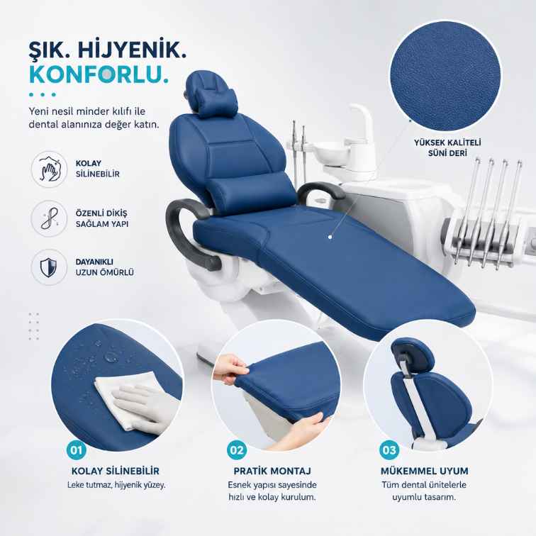 Dental Minder Kılıfı – Renkli Suni Deri Döşeme Kılıfı