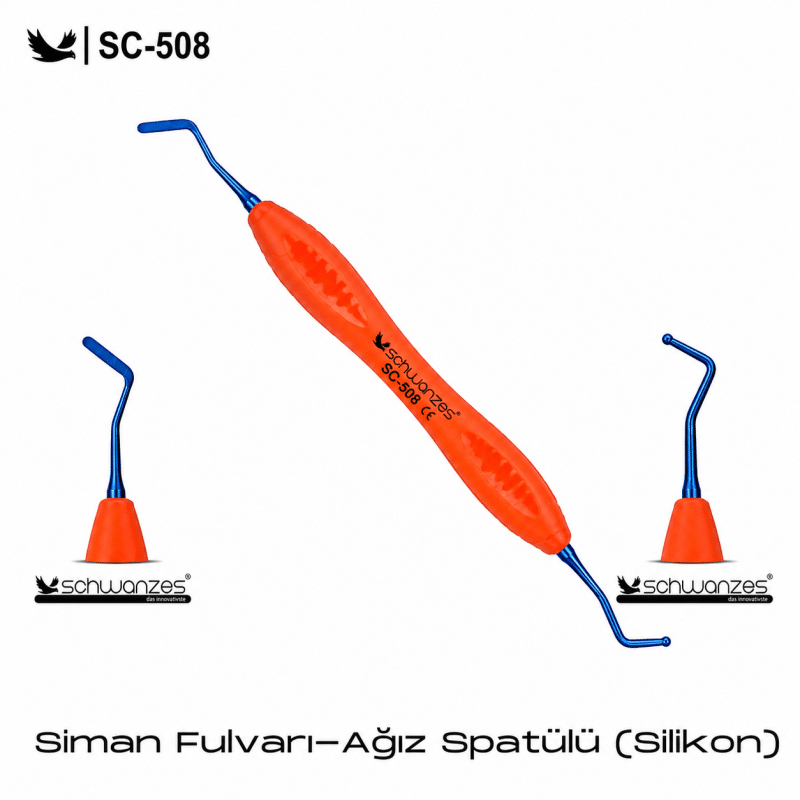 SCHWARZES Siman Fulvarı – Ağız Spatülü (Silikon) – SC-508