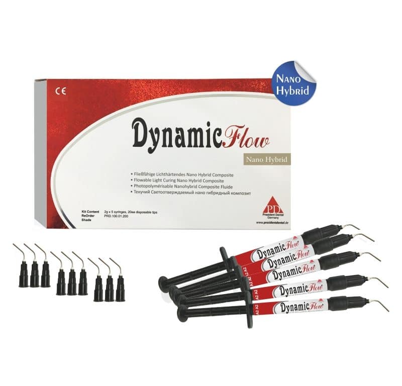 PRESIDENT DENTAL DYNAMIC FLOW Akışkan Kompozit Set (5x 2gr. şırınga)