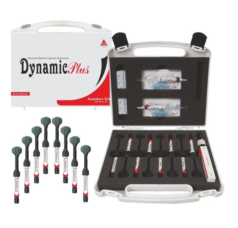 PRESIDENT DENTAL DYNAMIC PLUS Mikro Hibrit Kompozit Regular Set  (8 tup × 4 g)