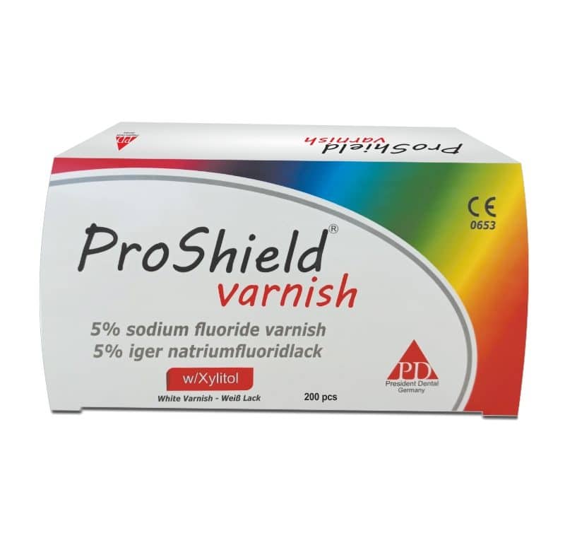 PRESIDENT DENTAL PROSHIELD VARNISH Sodyum Florid Vernik (200Adet)
