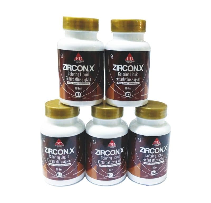 PRESIDENT DENTAL ZIRCON.X Zirkon Renklendirme Likiti 1 adet 100 ml şişe