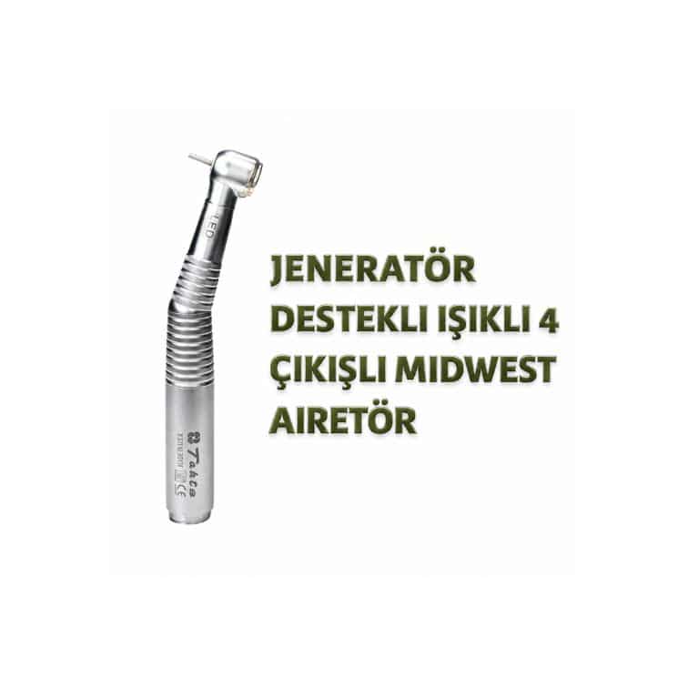 2 Çıkışlı Jeneratörlü Işıklı Aeratör – LED Dental Türbin